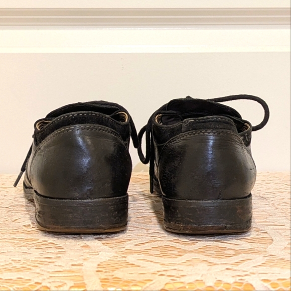 Vintage Hush Puppies 6.5 Women's Leather and Suede Oxfords - Picture 4 of 11